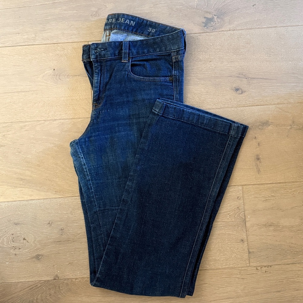 JCrew Women's Flare Jeans dark blue denim size 30